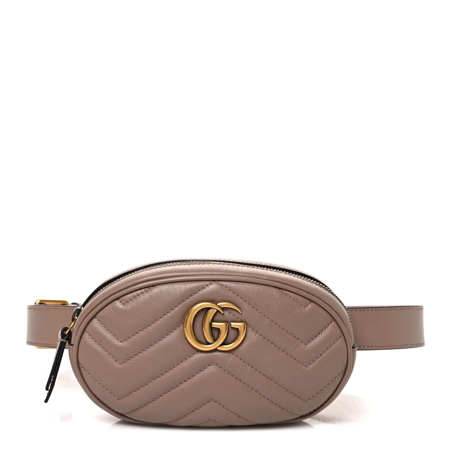 Gucci — Matelasse GG Marmont Belt 105 42 Porcelain — Handbag — resale