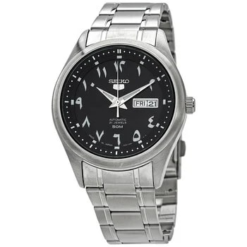 5 Automatic Black Arabic Dial Stainless Steel SNK063J5 3