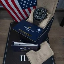 2024 Breitling Endurance Chronograph 44 Black Rubber X82310 2