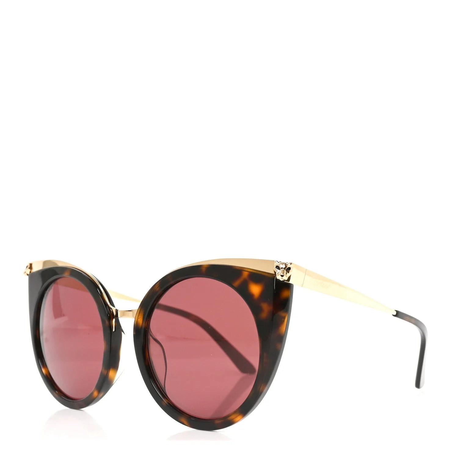 Cartier — Panthere Wild de Cartier Sunglasses CT0122SA Tortoise — Accessory — resale