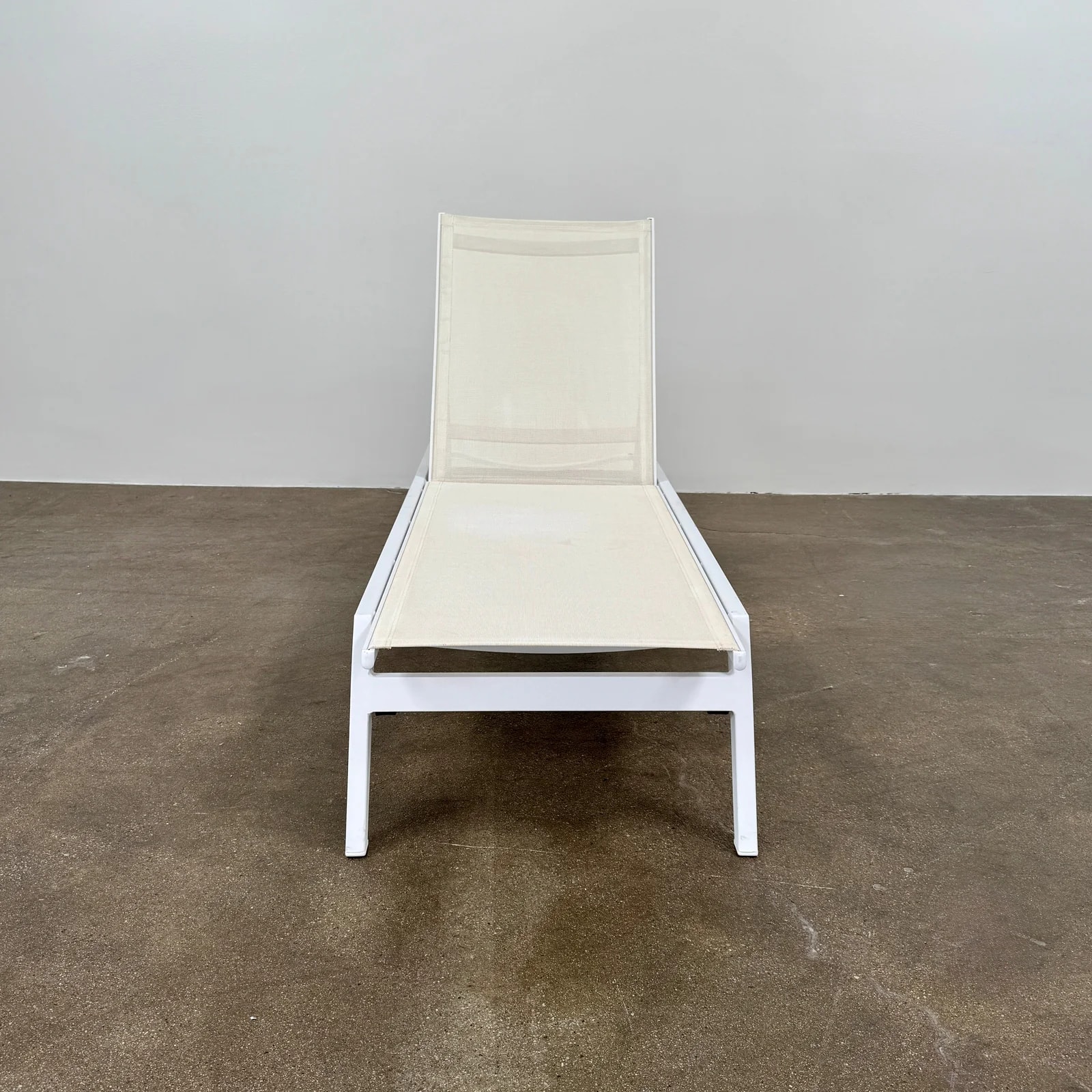 Sun Lounger With Serge Ferrari Fabric 4