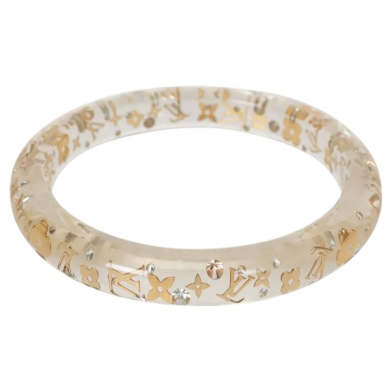 Louis Vuitton — Louis Vuitton Clear Resin Inclusion Narrow Bangle — Jewelry — resale