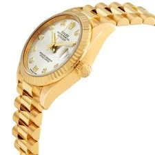 Rolex Datejust 31 Automatic 18kt Yellow Gold Diamond Silver Dial 2