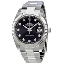 Rolex — Rolex Oyster Perpetual Datejust Black Diamond Dial 126334BKDO — Watch — resale
