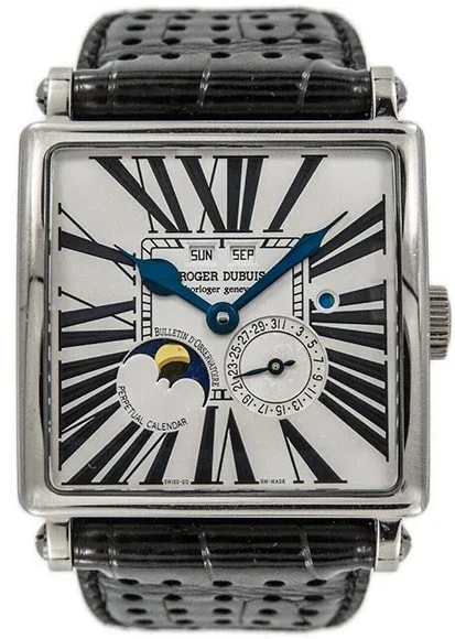 Worldofluxuryus — Roger Dubuis Perpetual Calendar 18K White Gold — Watch — resale