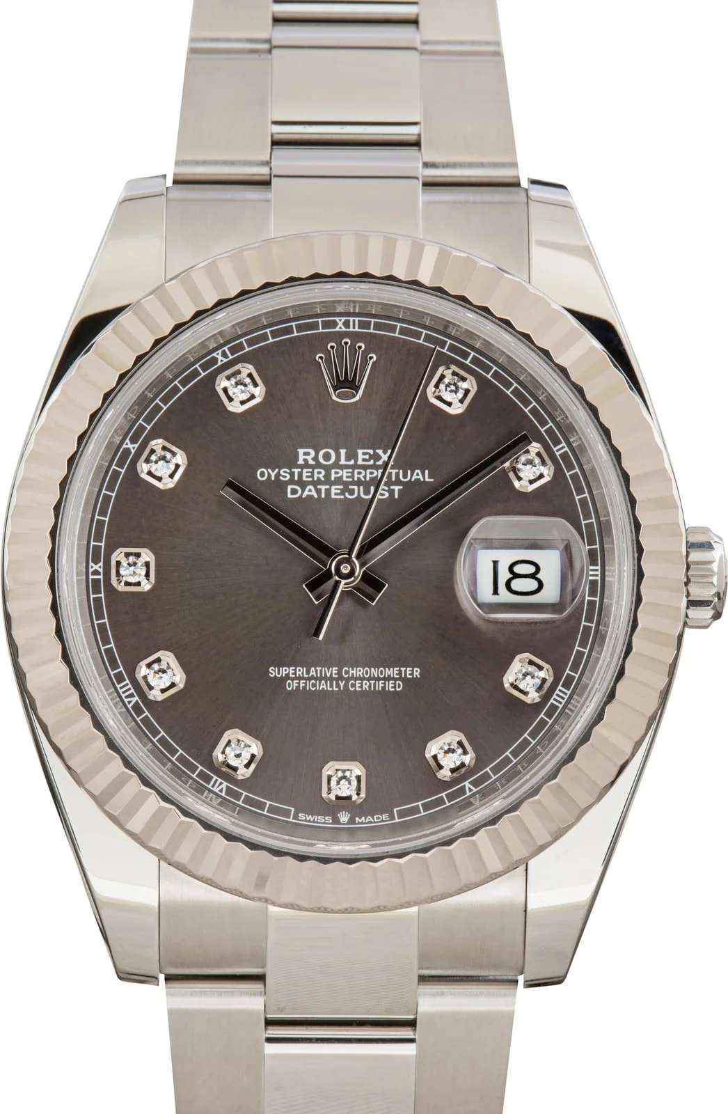 Rolex Datejust 41 Slate Diamond Dial Ref 126334 3