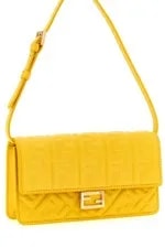 Fendi Baguette $1750 Broom Chain Wallet New & 3