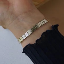 Cartier Lanieres Diamond Mini Tonneau 18k White Gold Bracelet 3
