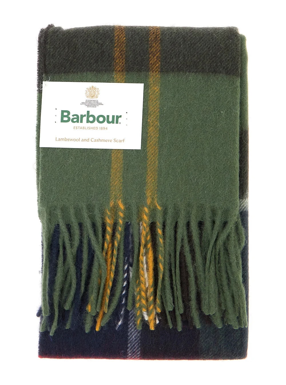 Barbour — Barbour Lambswool and Plaid Scarf — Scarfs — Accessory — resale
