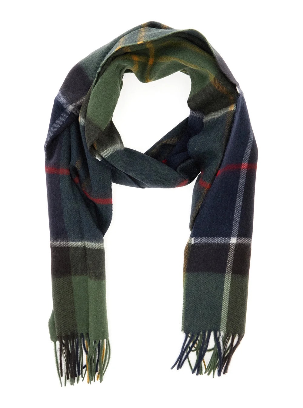 Barbour Lambswool and Plaid Scarf — Scarfs 2