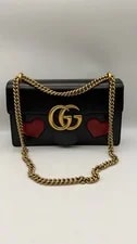 Gucci — Gucci GG Marmont Heart Applique Chain — Handbag — resale