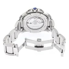 Cartier Calibre DE W7100016 42mm SS Black Dial Automatic Date #C259 3