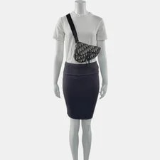 Dior Saddle Embroidered Monogram Print Magnetic Buckle - Very Good #171UNQA 2