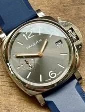 2023 Panerai Luminor Due Automatic Grey 1247 PAM01247 38mm Straps 3