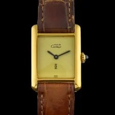 Cartier — Cartier Tank Must Small Lemon Dial 21mm Gold Vermeil Manual — Watch — resale
