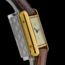 Cartier Tank Must Small Lemon Dial 21mm Gold Vermeil Manual 3