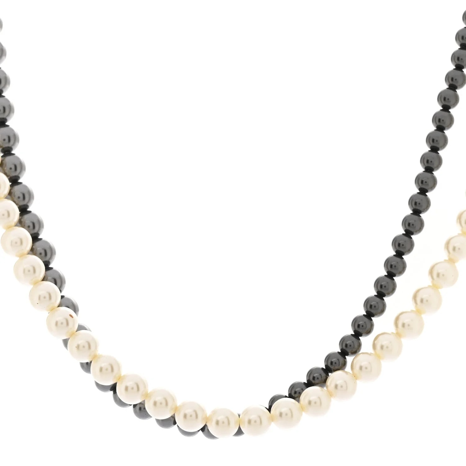 Chanel — Graduated CC Long Ruthenium — Jewelry — resale