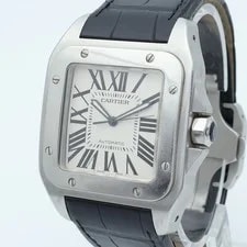 Cartier Santos 100 Automatic W20073X8 Stainless Steel White 3