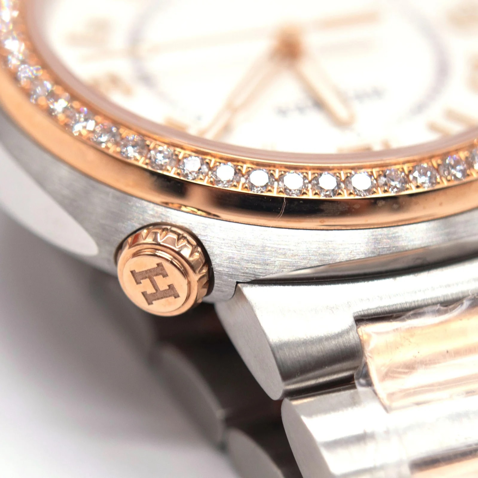 Hermes Large Cut Rose Gold Diamond 36mm 3