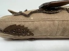 Fendi Pony Hair Flower Applique Baguette 4