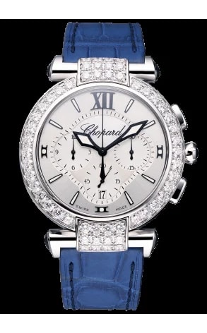 Worldofluxuryus — Chopard Imperiale Chronograph 18K White Gold & Diamonds — Watch — resale