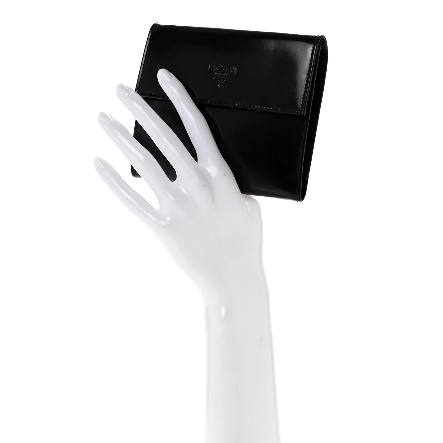 Spazzolato Tri-Fold Compact Wallet Ebano 2