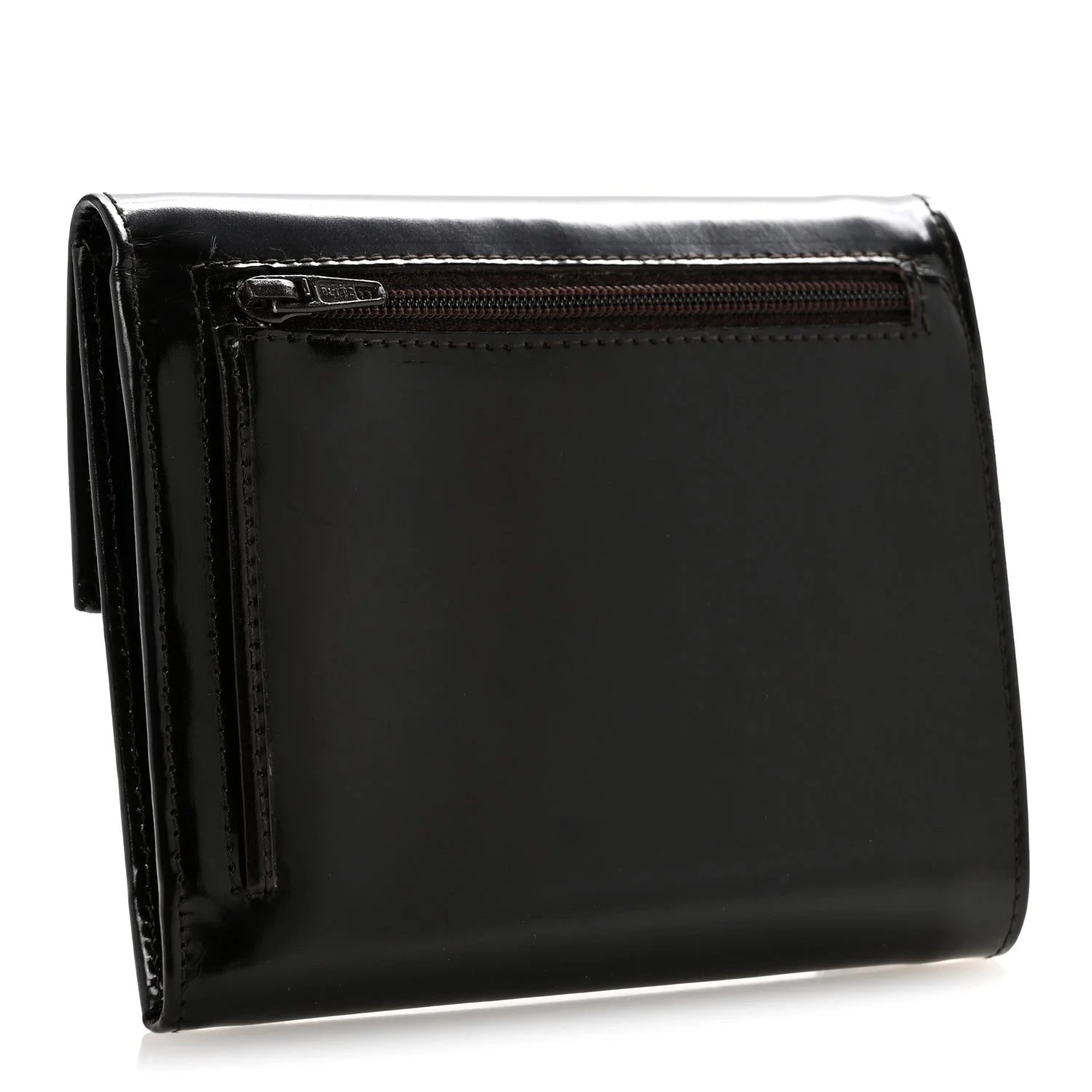 Spazzolato Tri-Fold Compact Wallet Ebano 3