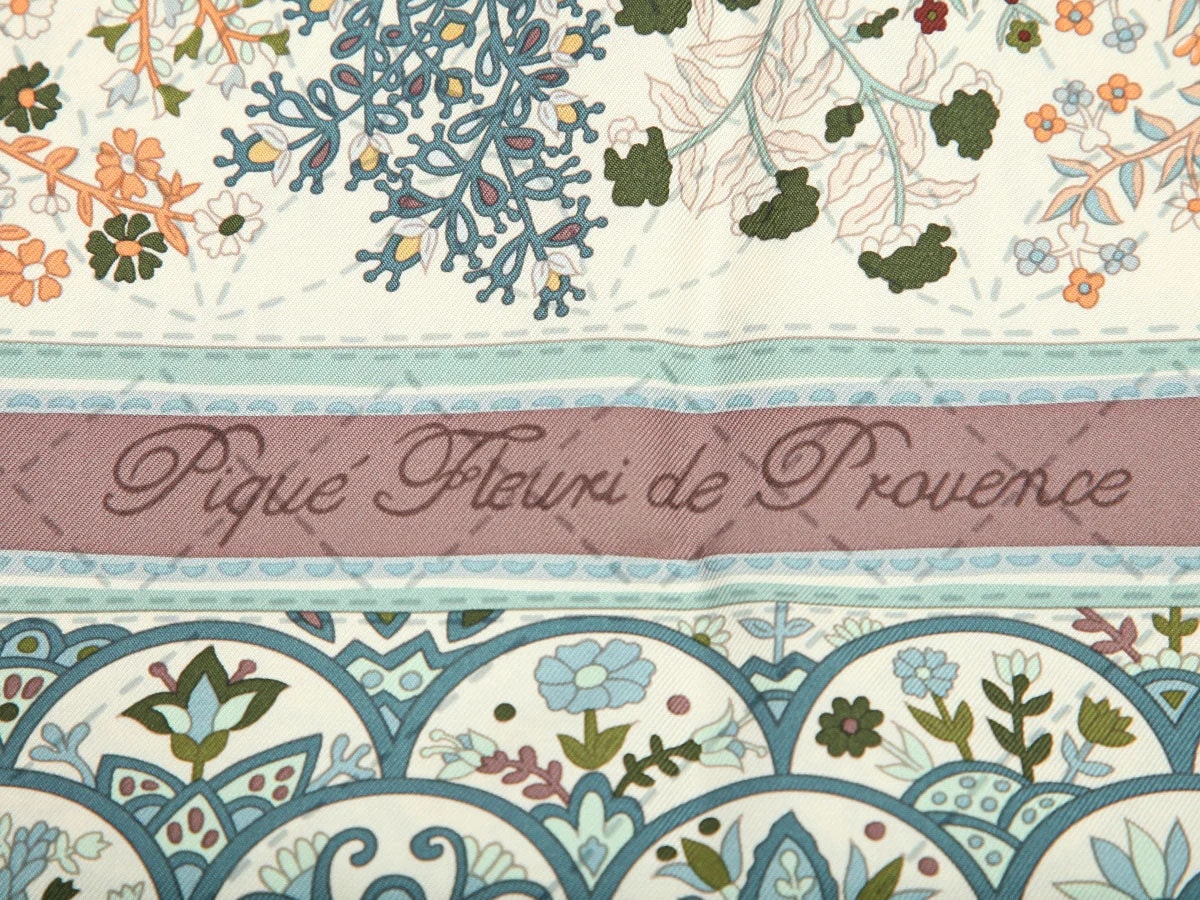 Hermès Pique Fleuri de Provence Scarf 90cm 3