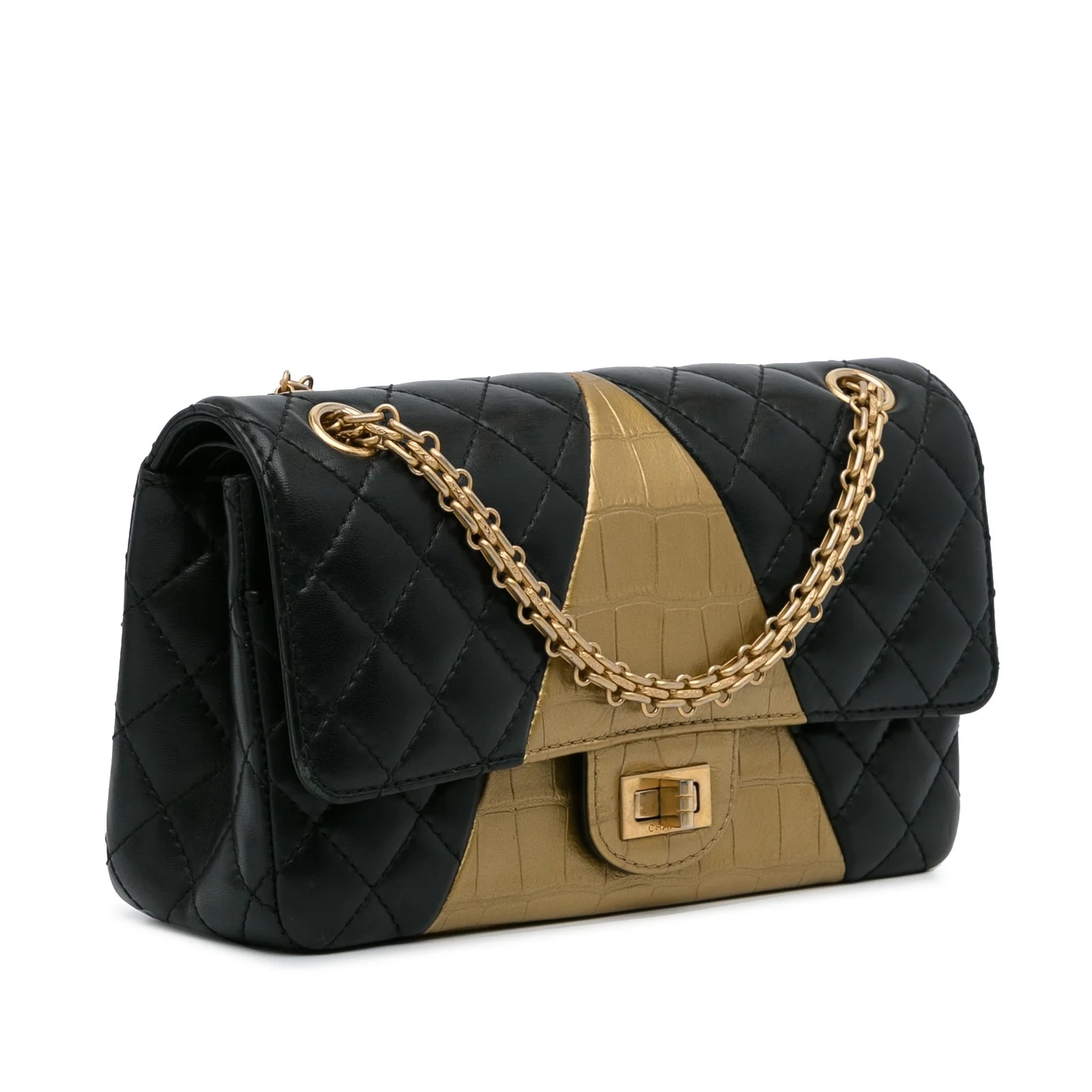 Medium Embossed 2.55 Reissue Double Flap 2