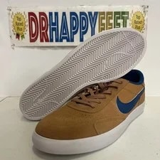 Nike SB Heritage Vulc Skateboarding Shoes Flax/Team Royale CD5010 200 New 2