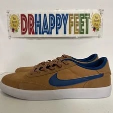 Nike SB Heritage Vulc Skateboarding Shoes Flax/Team Royale CD5010 200 New 3