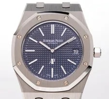 Audemars Piguet Royal Oak Jumbo Extra Thin 39mm Blue Dial Full SET 15202ST 2016 2