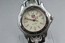 [N W/ BOX] TAG Heuer S/el S99.006M Date White Dial Quartz Swiss 3