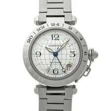 Cartier — Cartier Pasha C Meridian GMT W31029M7 Silver 1 — Watch — resale