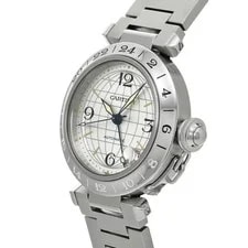 Cartier Pasha C Meridian GMT W31029M7 Silver 1 2