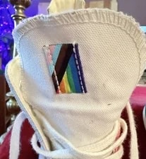 Pride Month Flag Converse Chucks 70 Hi 9.5 M 7.5 W Levi’s Stonewall Tank Top 4