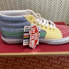 NEW Vans Skate SK-8 Hi Pride Shoes Size 10 Colorful 4
