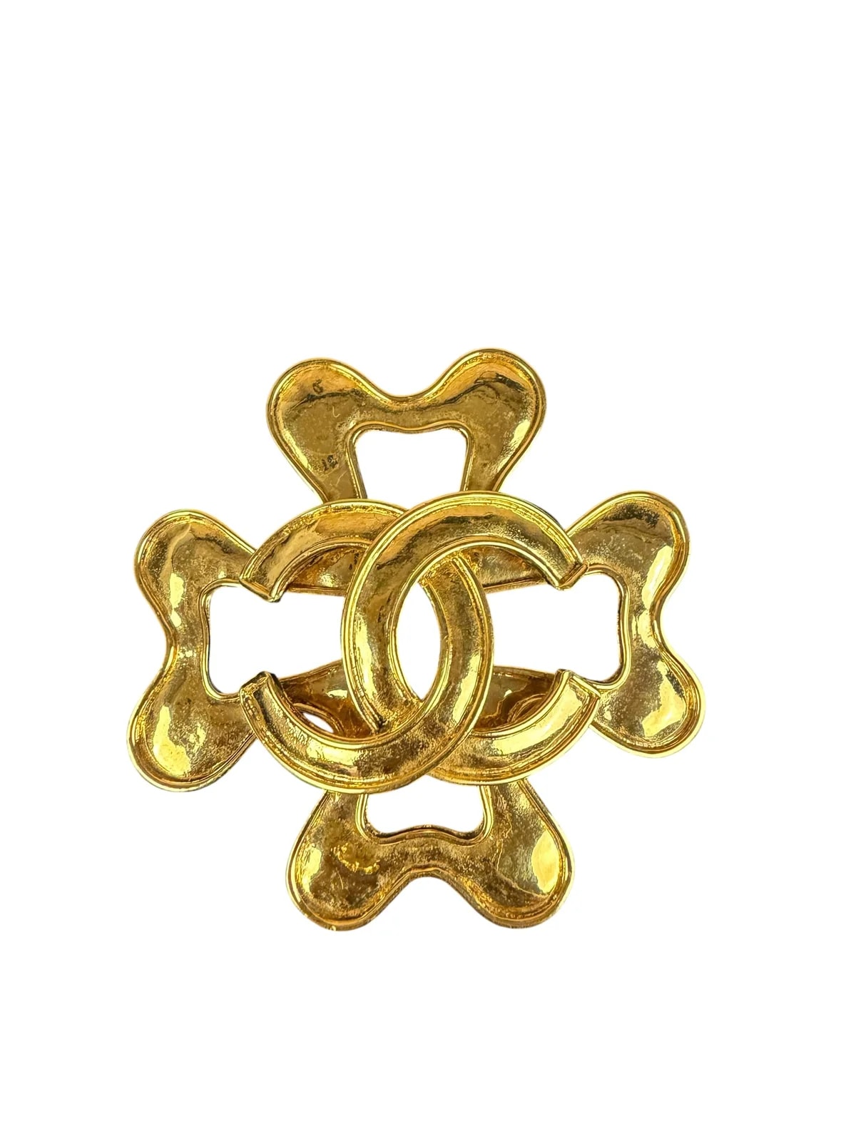 Chanel — Chanel Spring Collection Lucky Four-Leaf Clover Brooch 94P 1994 — Jewelry — resale