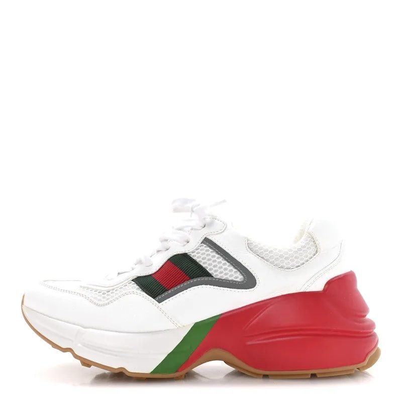 Gucci — Lavaredo Eco Fabric Web Rhyton Reflective Sneakers 36.5 Great Water — Sneaker — resale