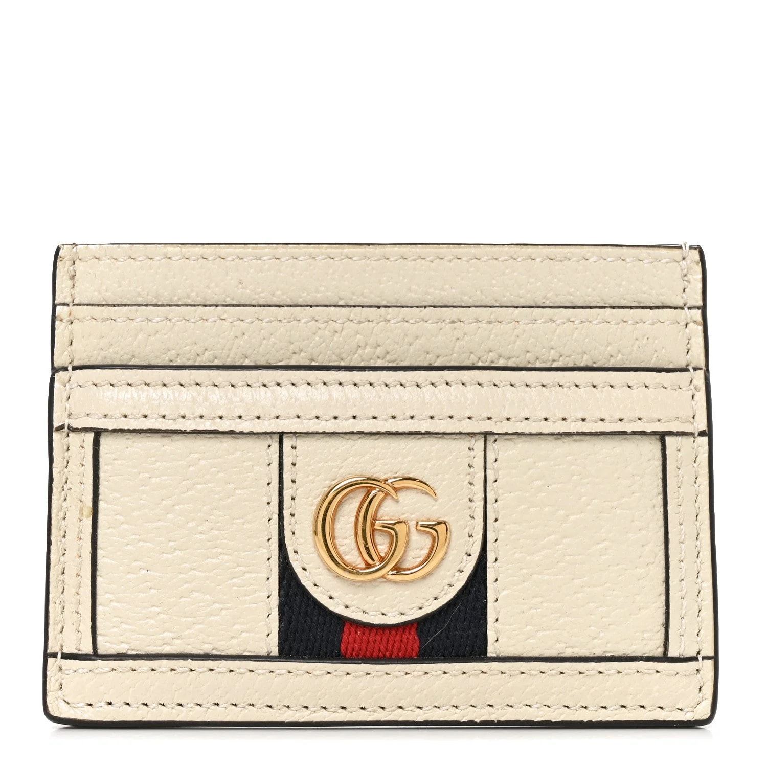 Gucci — Textured Web Ophidia Card Holder Mystic — Accessory — resale