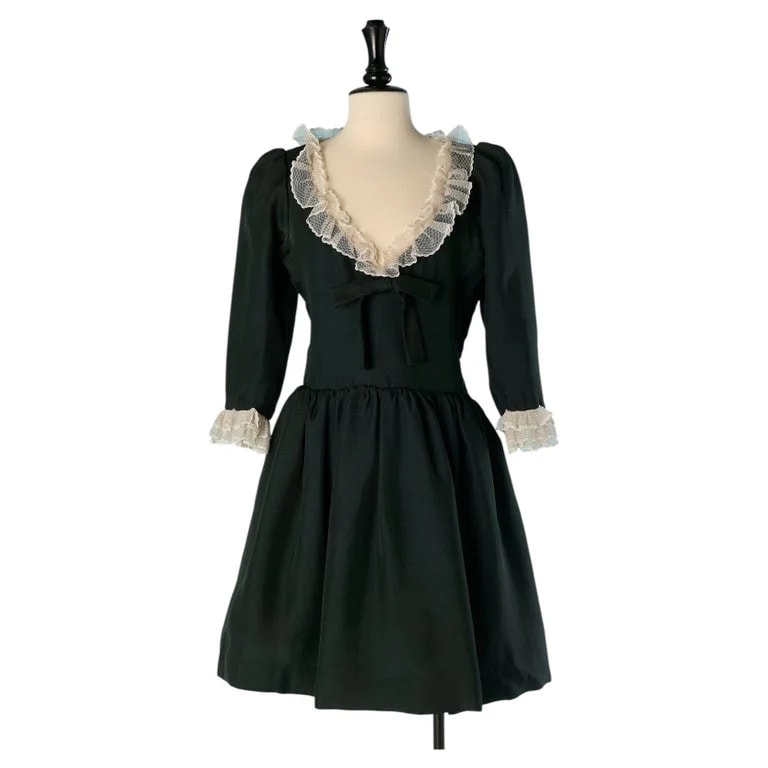 Yves Saint Laurent — Cocktail Dress With Lace Edge Yves Saint Laurent Circa 1960's — Clothing — resale