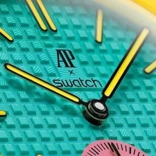 Audemars Piguet X Swatch Royal Pop Pocket Blue Pink Yellow New 3