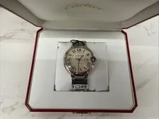 Cartier — Cartier Ballon Bleu Stainless Steel Silver Roman 42mm W69012Z4 Box&Papers — Watch — resale