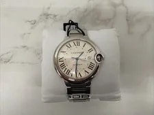 Cartier Ballon Bleu Stainless Steel Silver Roman 42mm W69012Z4 Box&Papers 2