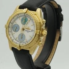 Breitling Chronomat Automatic K13047 18K 750 Solid Gold Pearl Dial 4