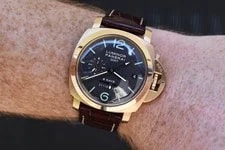 Panerai Luminor 1950 8 Days GMT 18K Oro Roso 44mm Brown Dial PAM00289 With Box 4