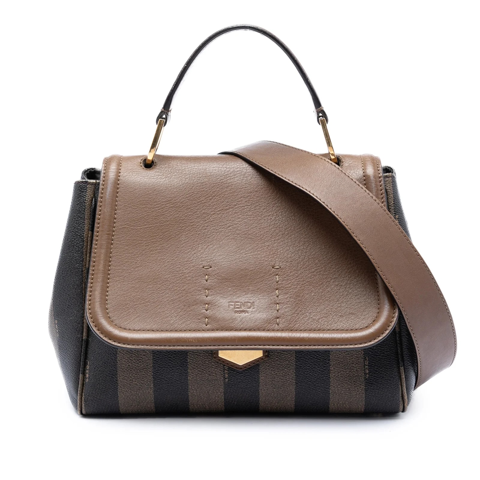 Fendi — Pequin and Silvana Satchel — Handbag — resale