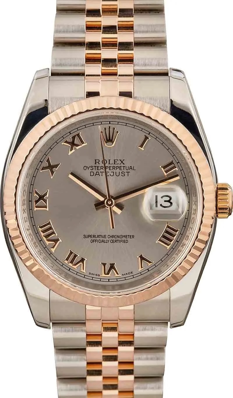 Rolex Datejust 36 Ref 116231 Slate Roman Dial 3