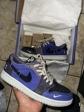 Size 7.5 - Zion Williamson X Air Jordan 1 Retro OG Low Voodoo Alternate 3
