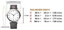 Near * TAG Heuer CN2111 38mm Automatic From Japan 2